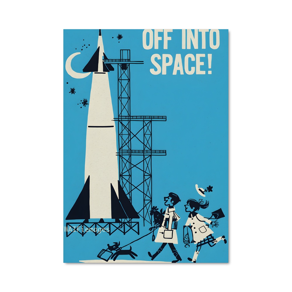Poster fascinant aventure spatiale